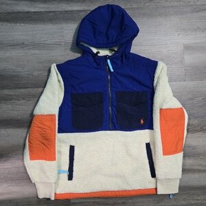 Polo Ralph Lauren Performance Sherpa Fleece Colorblock Jacket M